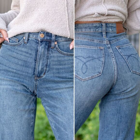 Judy Blue Renee High Rise Tummy Control Jeans Blue Size 5/27 - Picture 11 of 12